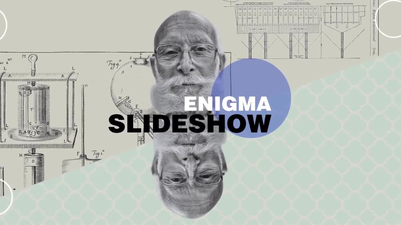 Enigma幻灯片照片展示AE模板