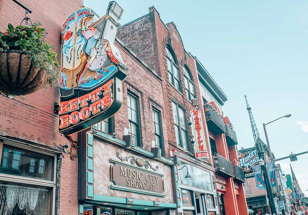 The Honky Tonk Highway is one of the coolest spots to visit in Nashville.