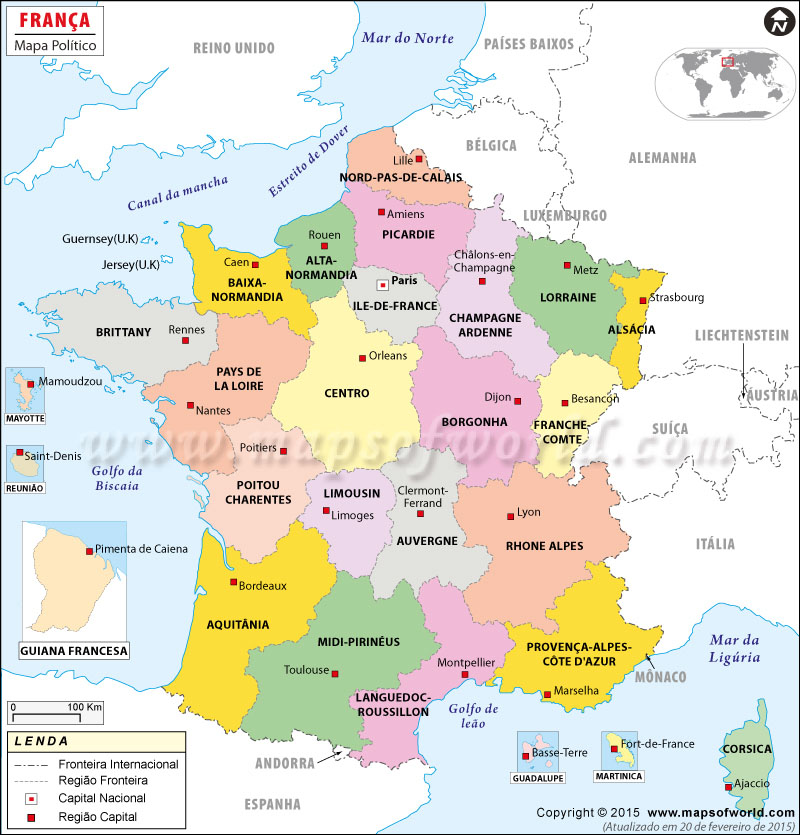 França Mapa