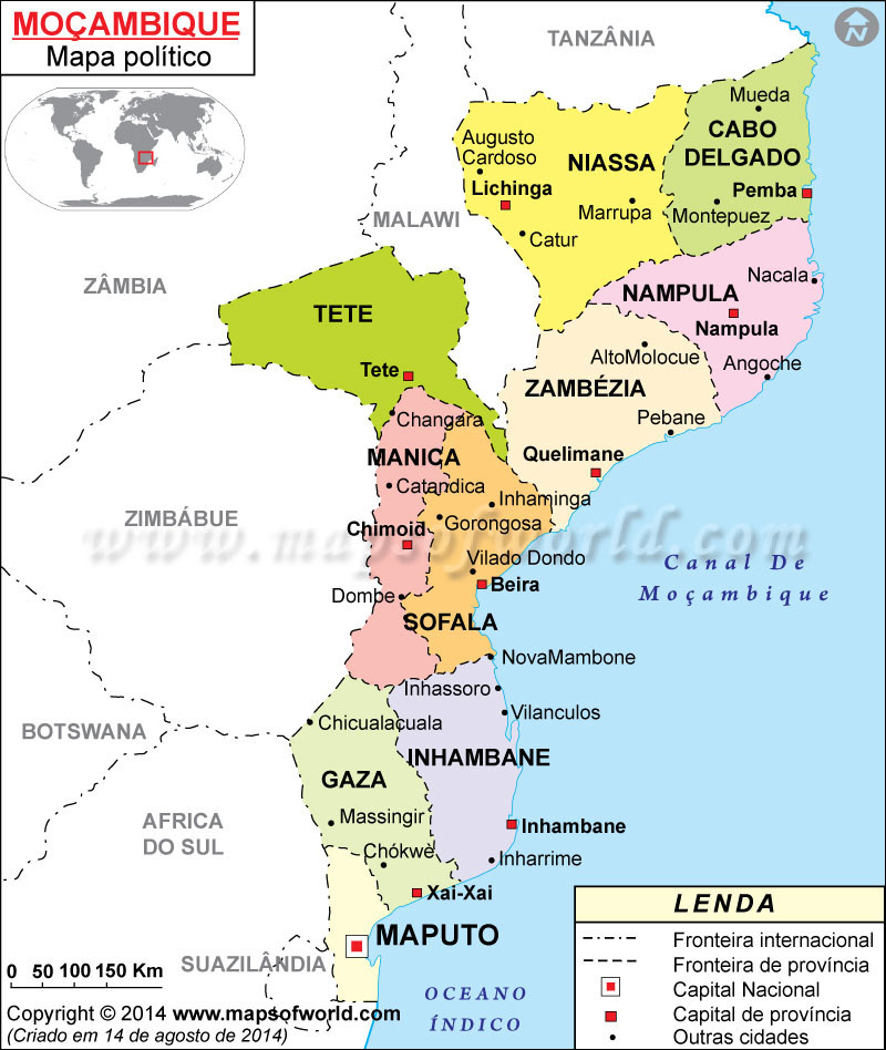 Moçambique Mapa