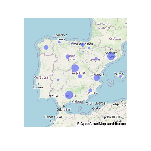 Bubble map in plotly