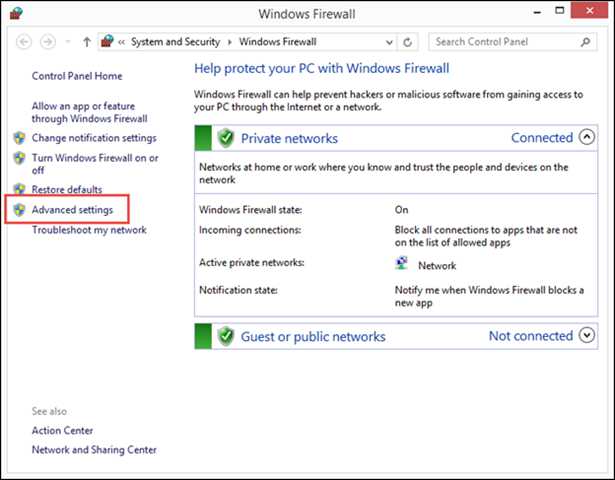 QuickBooks Error 3003 firewall settings