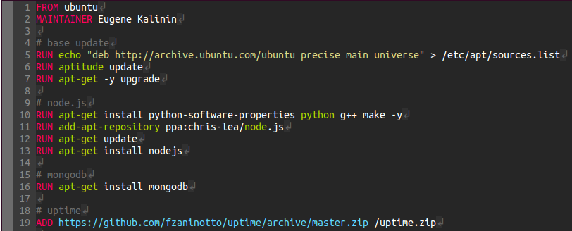 Vim & Dockerfile.vim