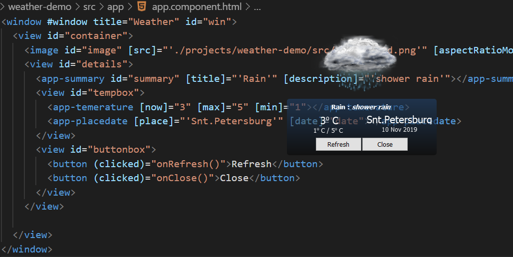 angular nodegui demo