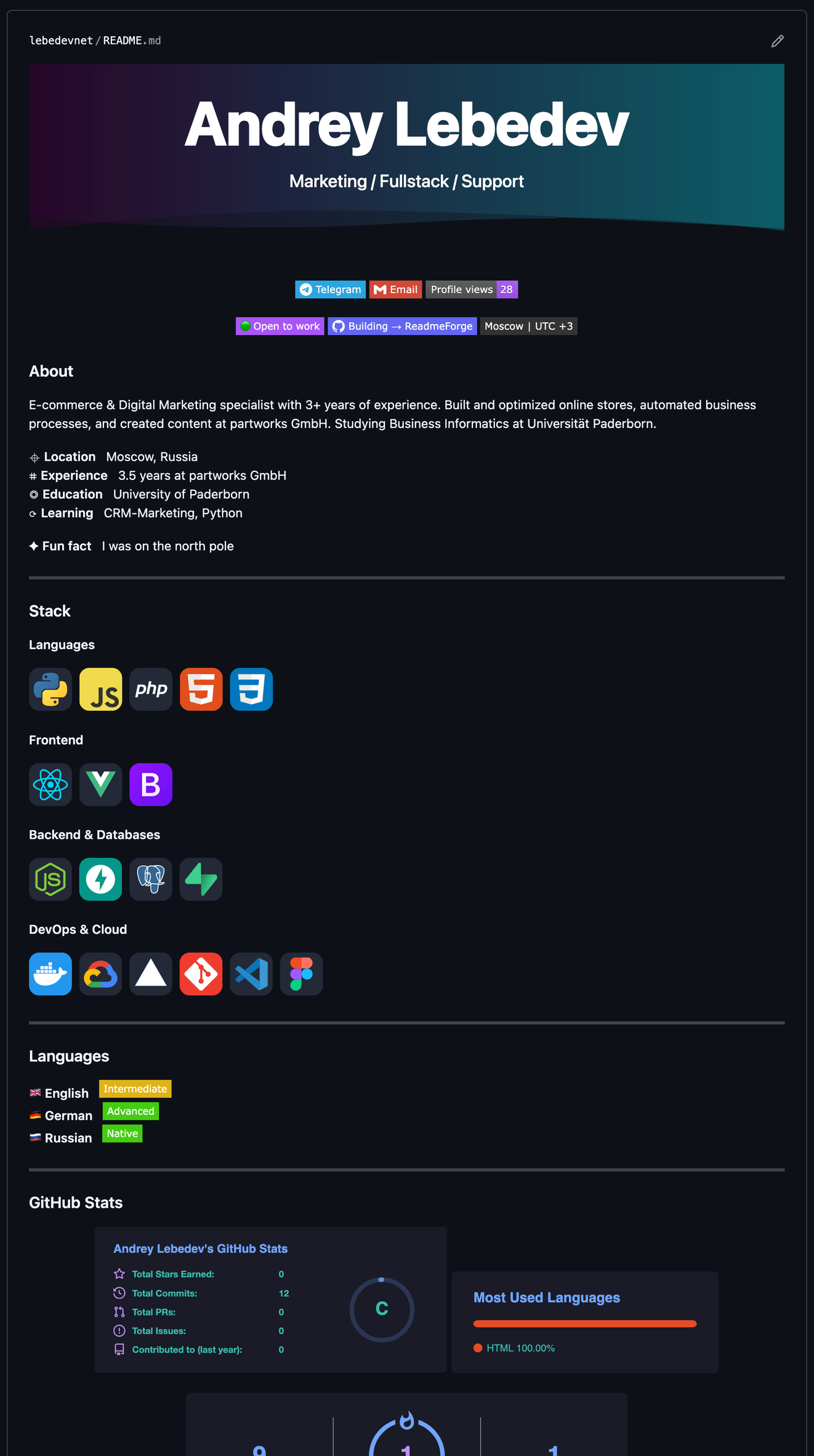 ReadmeForge Preview