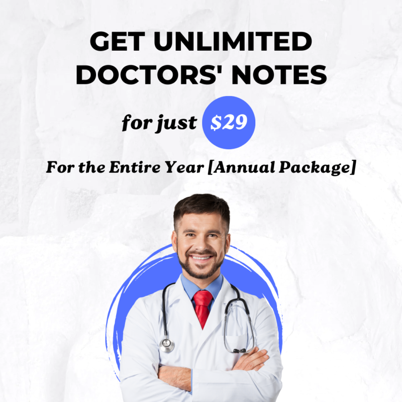 Get Unlimited Doctors' Notes