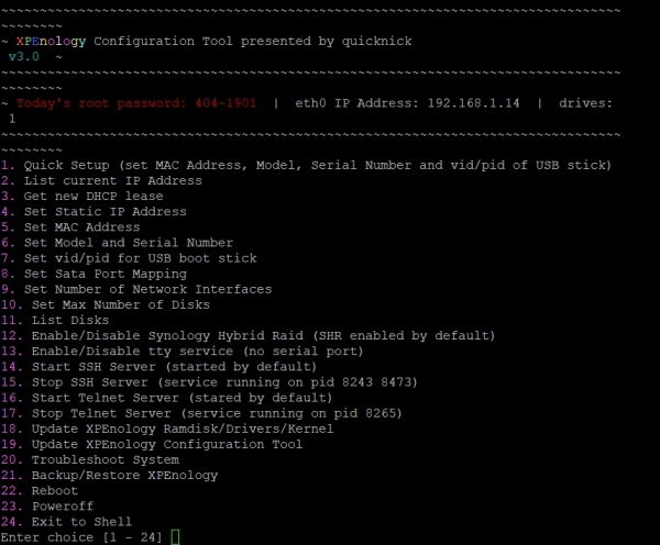 XPEnology 6.1.X 설치하기 by Quicknick 3.0 부트로더 21