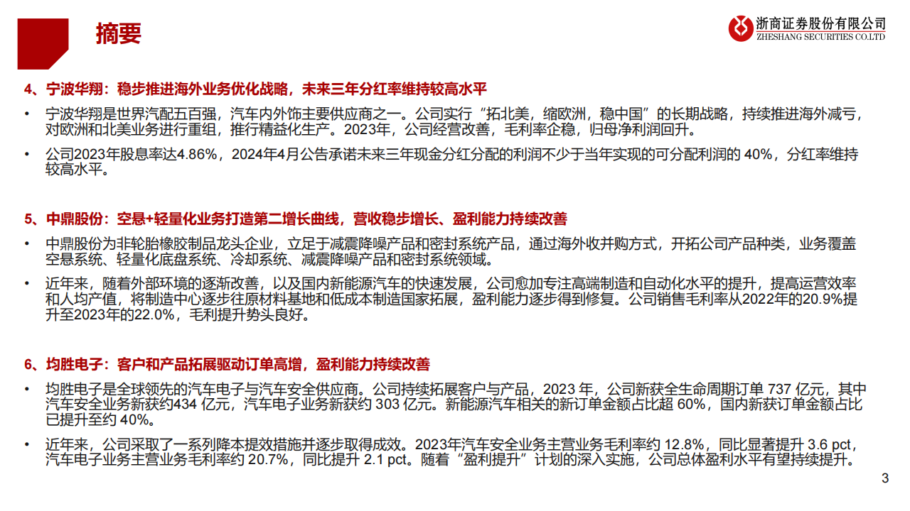2024年汽车行业中期策略:主机厂关注新产品周期、汽零关注盈利改善公司,汽车,主机厂,零部件,第3张 2024年汽车行业中期策略:主机厂关注新产品周期、汽零关注盈利改善公司,汽车,主机厂,零部件,第3张