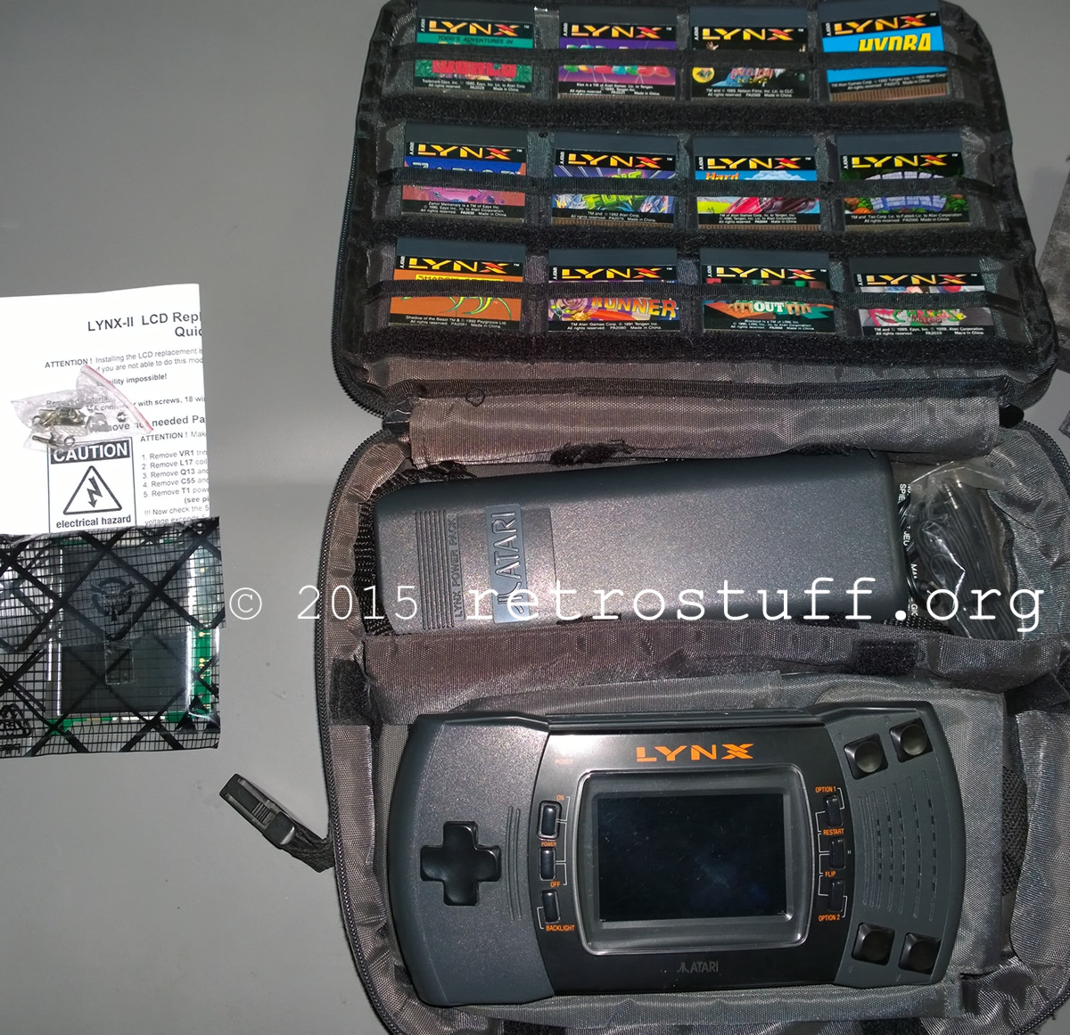 Atari Lynx II and LCD screen kit