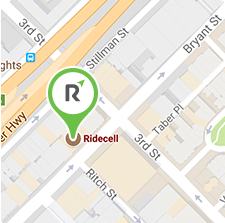 Map with Ridecell's location