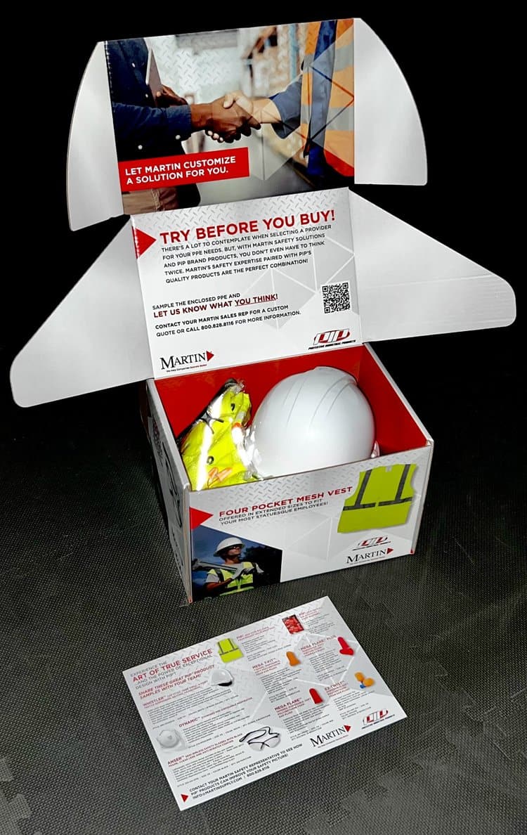 Martin Supply PIP products in a box