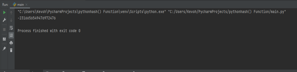 Python hash() function