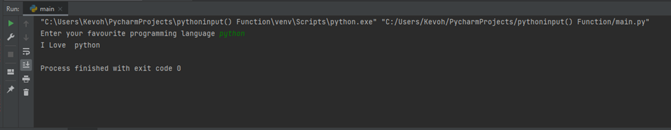 Python input() function