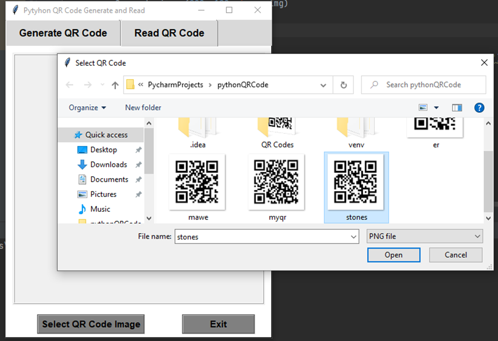 Python QR code reader