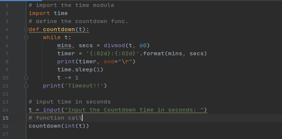 Python Timer Example