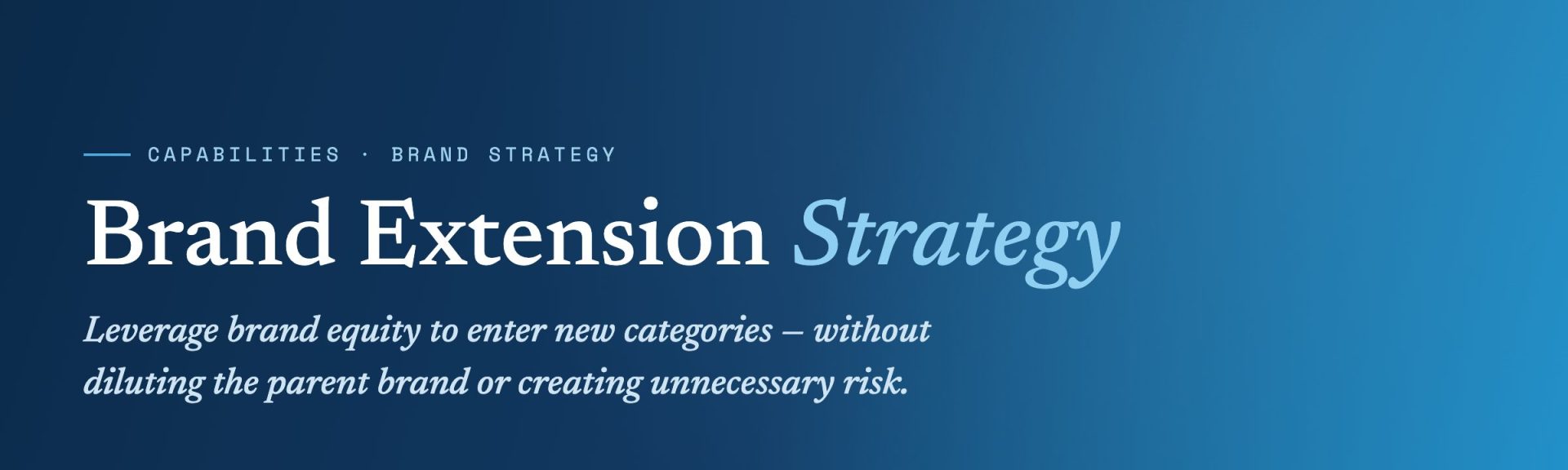 Brand Extension Header – Wide