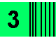3-Digit mail sticker