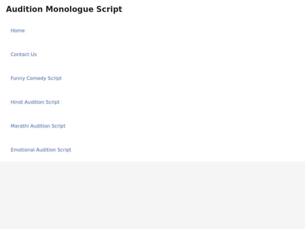 auditionmonologuescript.com
