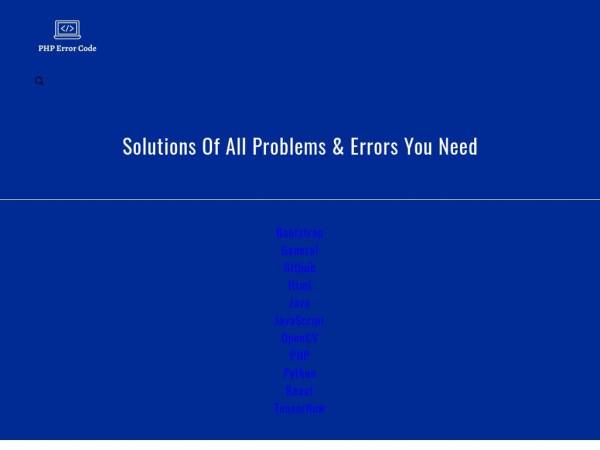 phperrorcode.com