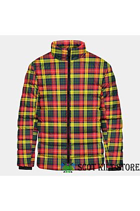 Clan Buchanan Modern Scottish Tartan Padded Jacket -