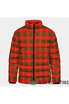 Clan Cameron Modern Scottish Tartan Padded Jacket -