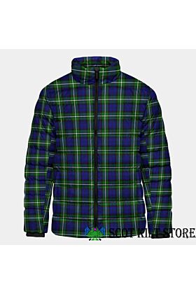 Clan Forbes Modern Scottish Tartan Padded Jacket -