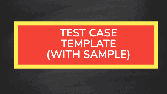 testcase template sample
