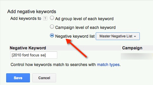 negative-keyword-list negative-keyword-list