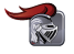 Silver Knight Solutions Icon - Knight Helmet with a Red Plume