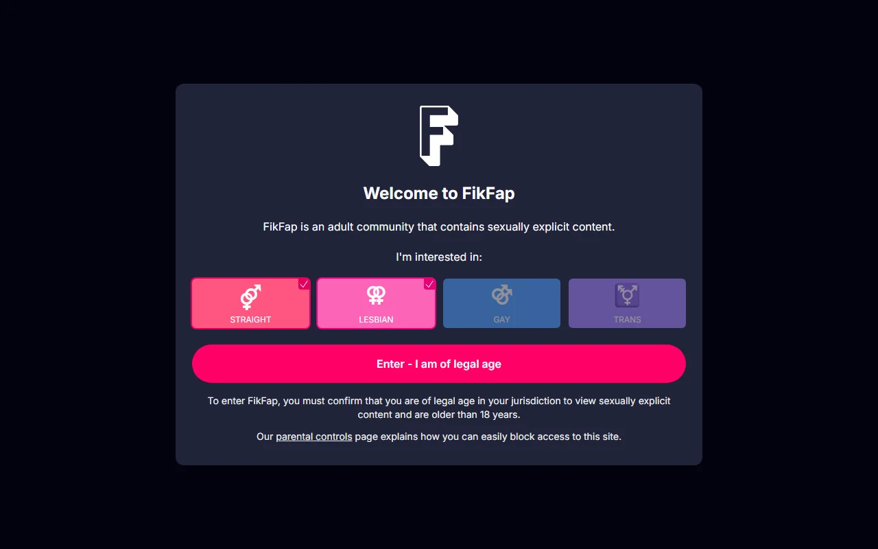 Screenshot of Fikfap