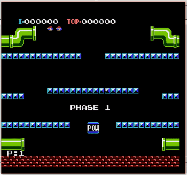 Mario falls through floor