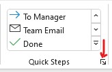 Outlook Quick Steps