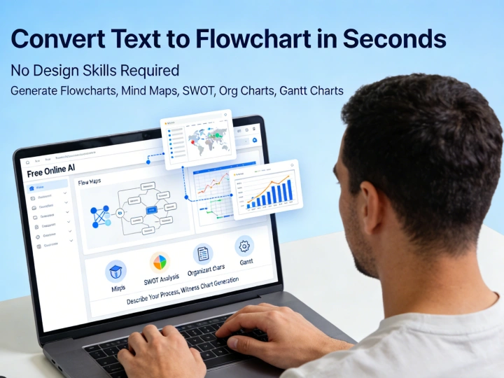 Free AI Flowchart Generator Online - Text to Diagram Maker Instantly