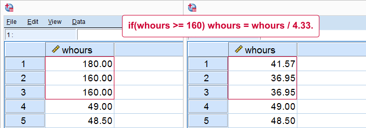 SPSS If Tutorial Replace Range By Function