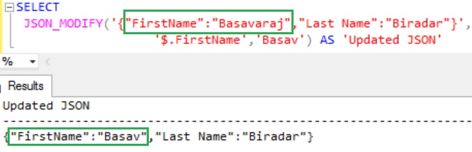 JSON_MODIFY Example 1