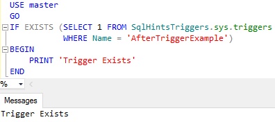 Check IF Trigger Exists Example 2