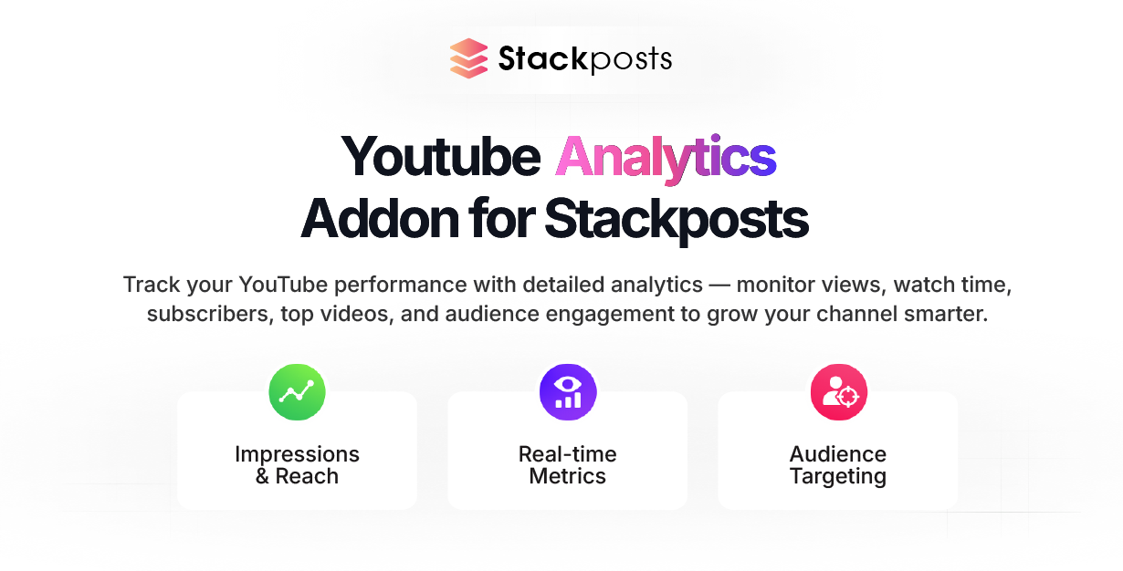 Youtube Analytics Addon for Stackposts