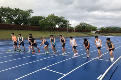 サブ3からサブエガ向け練習会　今治市営球場周回コース