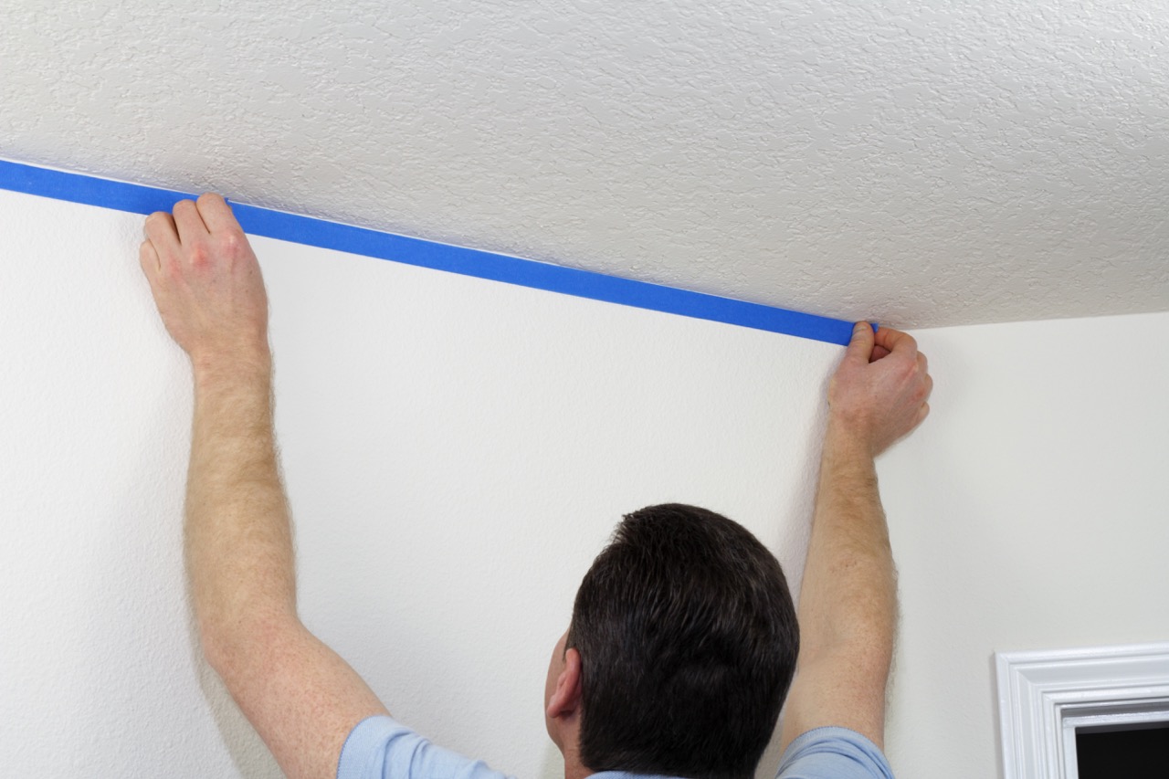 How To Tape Ceiling For Painting