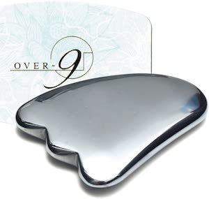 かっさプレートおすすめ商品:OVER-9(オーバー ナイン) テラヘルツ鉱石 かっさ 羽型 50mm