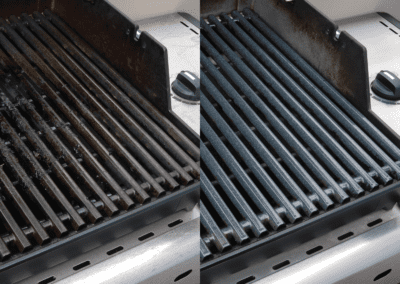 Grill before and after