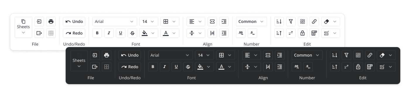 Svelte Toolbar Component