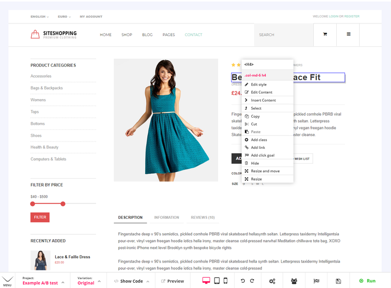 Your conversion optimization tool