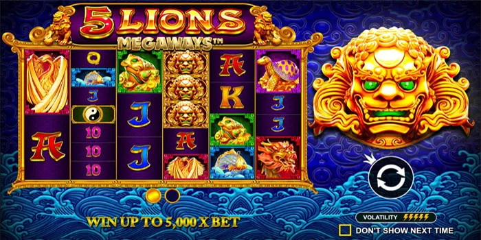 Strategi & Tips Bermain Slot 5 Lions Megaways
