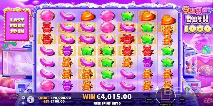 Fitur Bermain di Sugar Rush 1000