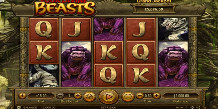 Strategi Jackpot Four Divine Beasts