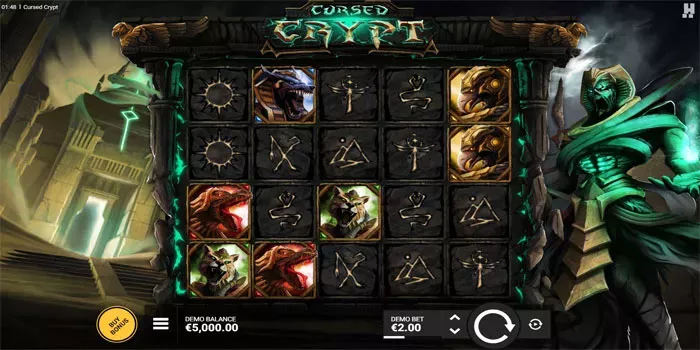 Gunakan Fitur Slot Cursed Crypt
