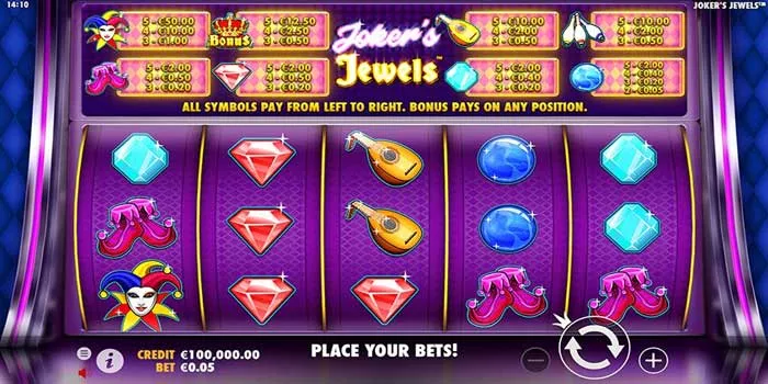 Fitur Bonus Slot Joker's Jewels