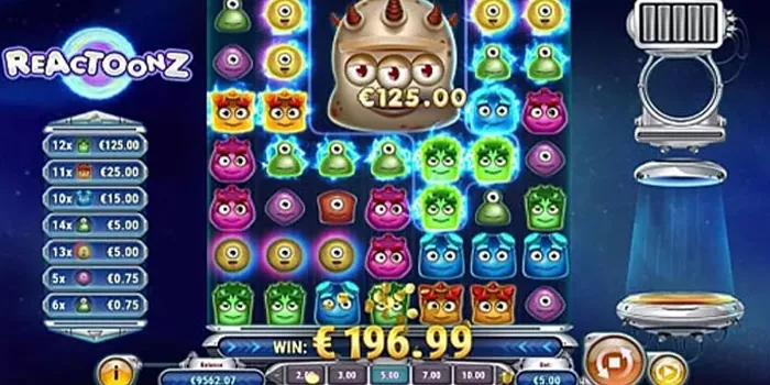 Cara Bermain Slot Reactoonz