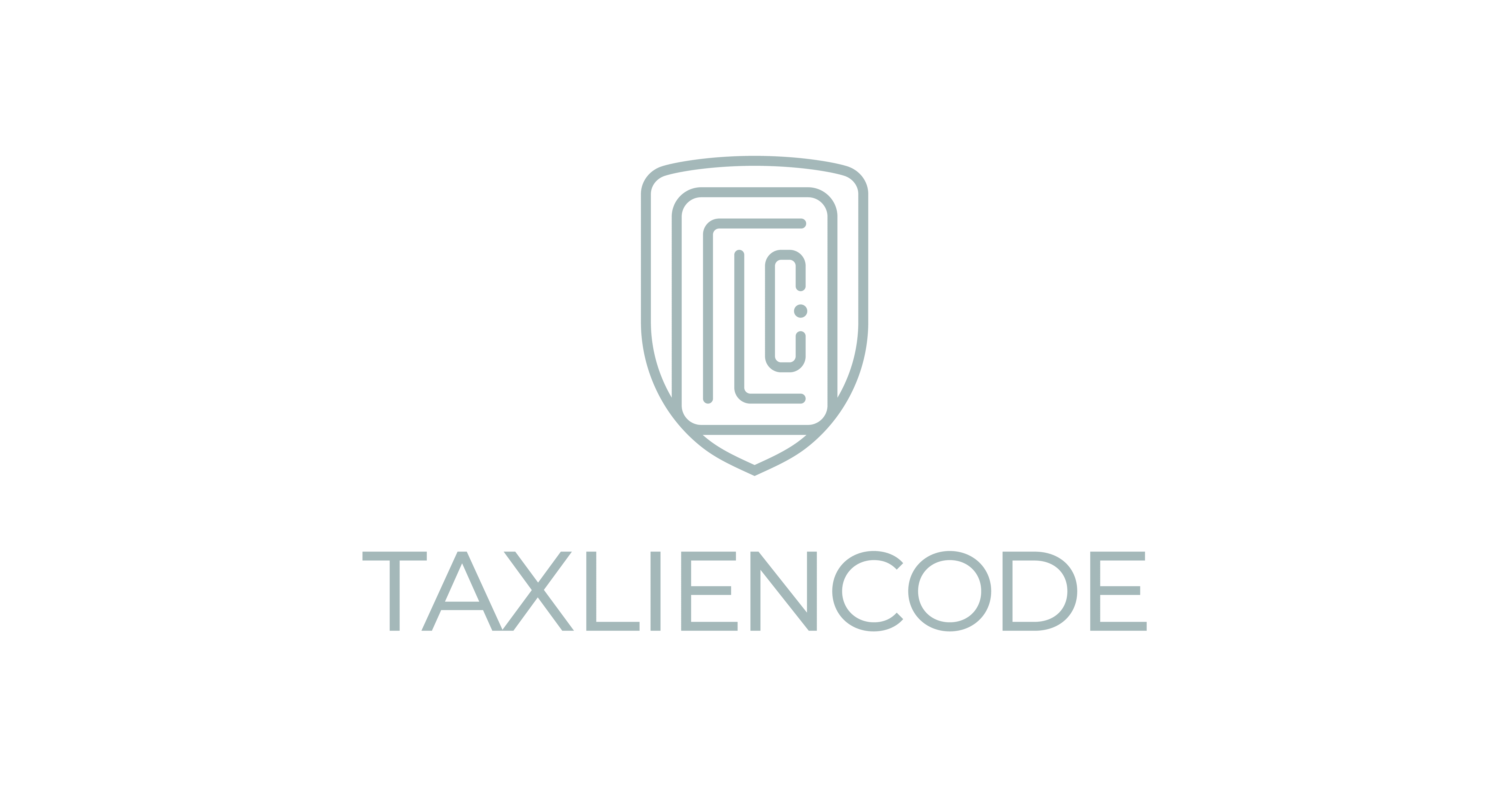 Tax Lien Code logo stack in gray